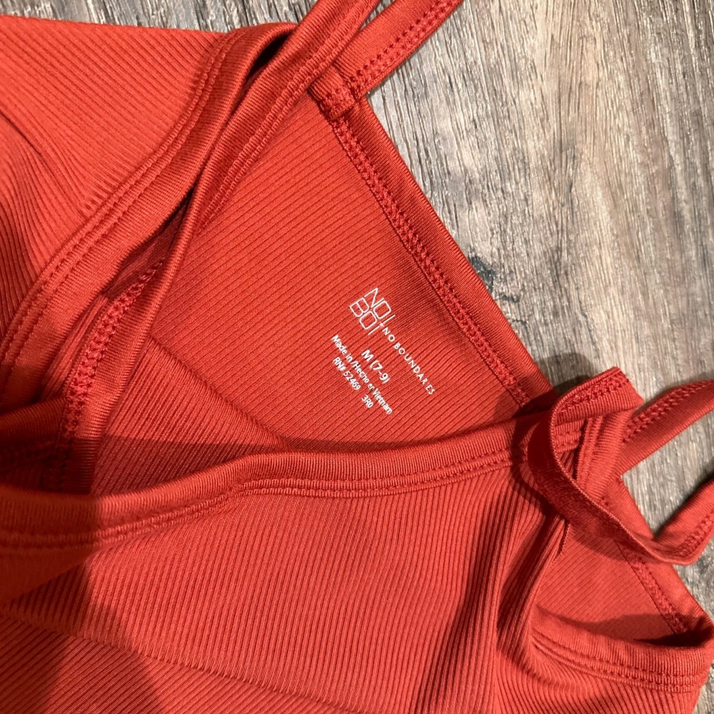 No Boundaries Women's Tank Tops - White, Burgundy, Navy, Olive, Orange - Picture 3 of 3